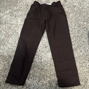 Old Navy Brown Chinos Straight Leg Sturdy Fabric